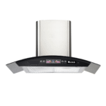 White American-Style Electric Kitchen Cooker Curve Glass Hoods - Clean Design with Reliable Performance