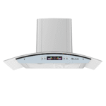 American-Style Electric Kitchen Cooker Curve Glass Hoods