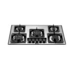 90cm 5-Burner Built-In Gas Hob with Sabaf Burners - Stainless Steel Cooktop | Model ANG-S5104 - Image 2