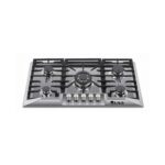 5-Burner Built-In Gas Hob with Sabaf Burners - Stainless Steel Cooktop with Cast Iron Supports | Model ANG-S5121