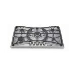 5-Burner Built-In Gas Hob with Sabaf Burners - Stainless Steel Cooktop with Cast Iron Supports | Model ANG-S5122