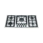 90cm 5-Burner Built-In Gas Hob - Stainless Steel Cooktop with Triple Ring Burner | Model ANG-915K