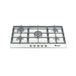 90cm 5-Burner Built-In Gas Hob - Stainless Steel Cooktop with Triple Ring Burner | Model ANG-915FCI