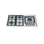 90cm 5-Burner Built-In Gas Hob - Stainless Steel Cooktop with Triple Ring Burner | Model ANG-8235