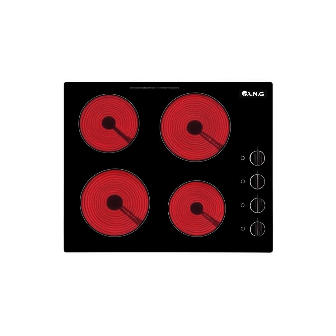 Copy of Untitled-5 59cm 4-Zone Mechanical Knob Ceramic Cooktop - Built-In Electric Hob with Traditional Control | Model ANG-CK4015 - Image 1