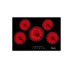 77cm 5-Zone Touch Control Ceramic Cooktop - Built-In Electric Hob with High-Power Center Zone | Model ANG-CD5006