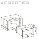 ANG 9706 35–90cm Built-in Oven – 8 Function Cooking with Precision Knobs - Image 2