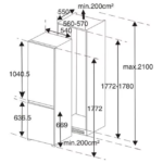 ANG 360.1 240L Double Door Fridge – Spacious & Stylish Freezer Combination - Image 2