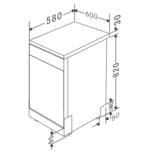 ANG S-60.3 60cm Freestanding Dishwasher – 8 Wash Programs for Spotless Cleaning - Image 2