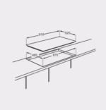 5-Burner Built-In Gas Hob with Sabaf Burners - Stainless Steel Cooktop with Cast Iron Supports | Model ANG-S5122 - Image 2