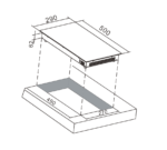 30cm Built-In Gas Hob - Single 4.8kW Triple Ring Wok Burner with Cast Iron Support | Model ANG-321SS - Image 2
