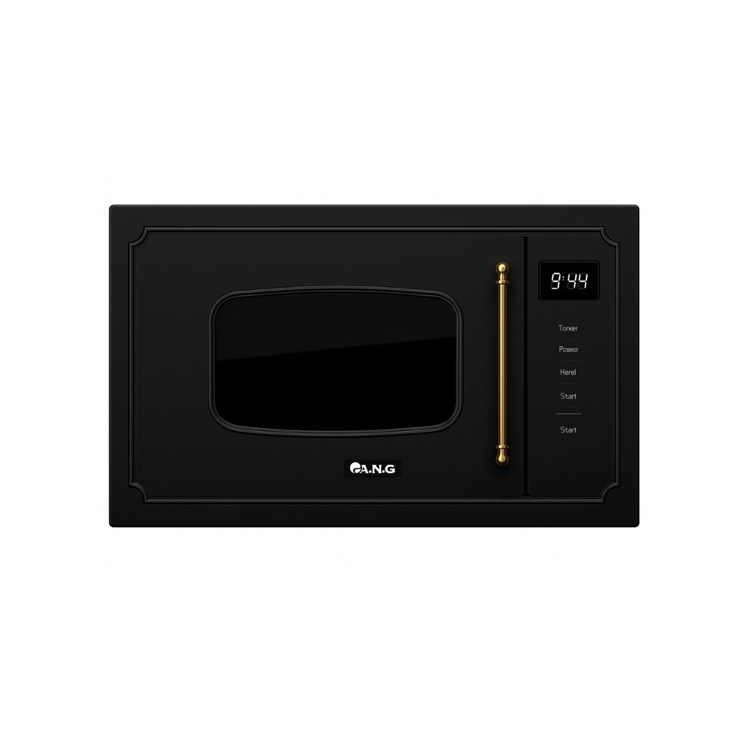 Untitled design-49 60cm 25L Built-In Microwave - Retro Black Touch LED | ANG-0025 - Image 1